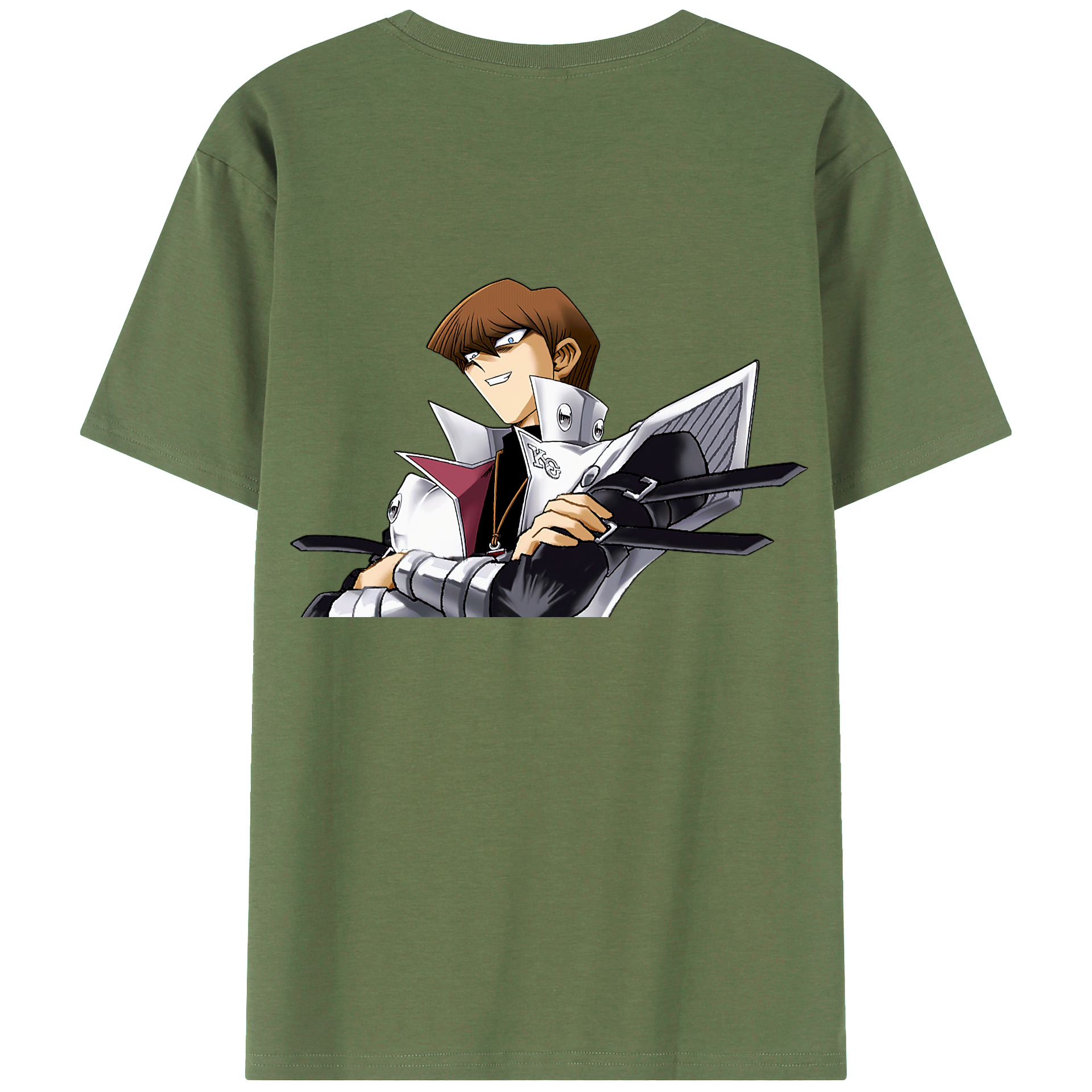 （画像用） 遊☆戯☆王 Yu-Gi-Oh! 綿100％ メンズ半袖Tシャツ（バックプリント） 通気性